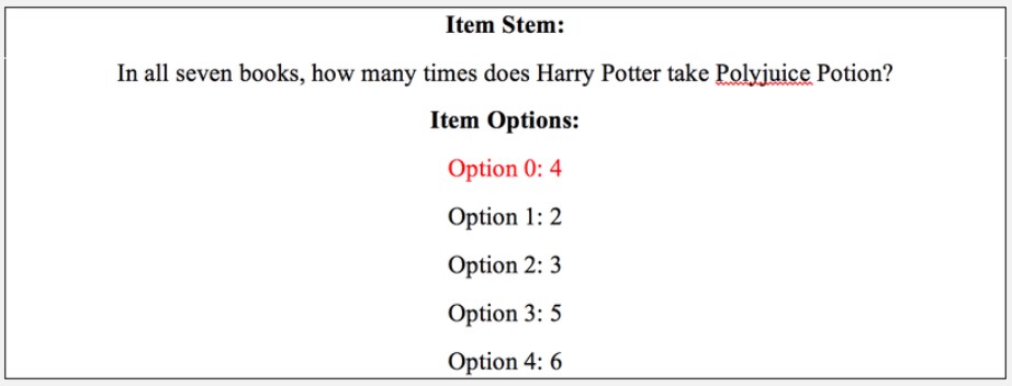 Harry Potter Item Stem